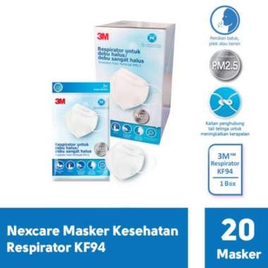 masker 3m nexcare respirator kf94 untuk debu Multicolor