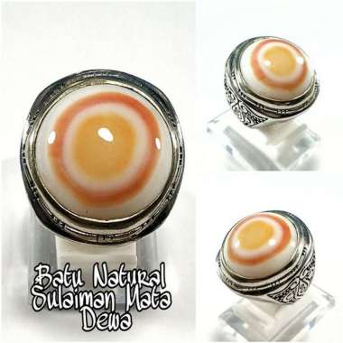 CINCIN BATU AKIK NATURAL SULAIMAN SUSU MATA DEWA COLLECTOR ITEM