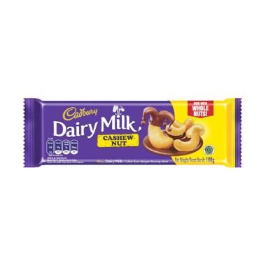 Promo Harga Cadbury Dairy Milk Cashew Nut 100 gr - Blibli