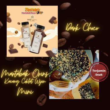 Martabak Pizza Orins Manis Topping Coklat Kacang Wijen & Dark Choco 250ml Besar