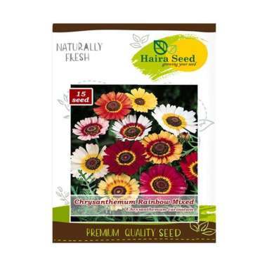 Haira Seed Bunga Krisan Rainbow Mix Benih Bibit