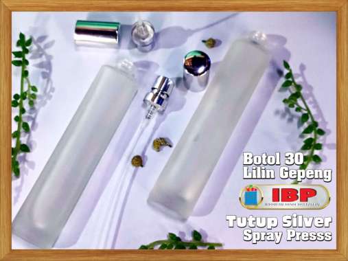 botol parfum refill lilin gepeng 30ml press/botol parfume