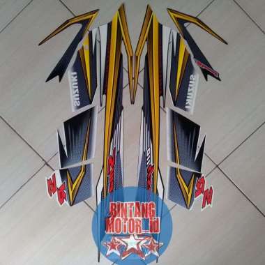 STICKER STRIPPING MOTOR SUZUKI SMASH 110 SR 2005 / STRIPING SMASH LAMA Hitam Putih