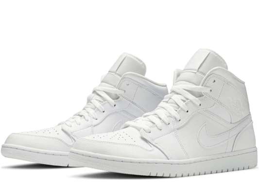 jordan one triple white