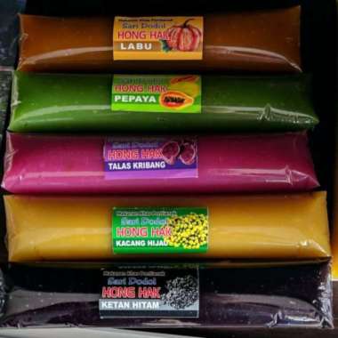 Dodol Labu - Pepaya - Kacang Hijau - Ketan - Talas Kribang HONG HAK Honghak Ketan Hitam