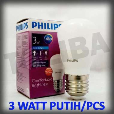 lampu led philips 3watt 3w 3 w 3 watt lampu bohlam led / lampu philips