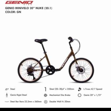 Sepeda Minion 20 Genio Minivelo Nuke Hijau