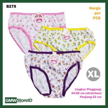 B275 CD Cewek Bayi XL Putih Sablon Motif Celana Dalam GN Baby Pants