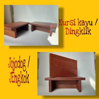 Kursi kayu Jongkok - Dingklik - Jojodog - Jengkok