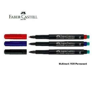 FABER CASTELL MULTIMARK 1525 M PERMANENT MARKER SPIDOL OHP PERMANEN Biru - F