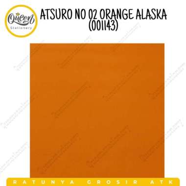 (1 PCS) KERTAS ATSURO ALASKA / KERTAS WARNA / KERTAS ASTURO / KERTAS WARNA POLOS ORANGE | 001143