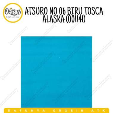 (1 PCS) KERTAS ATSURO ALASKA / KERTAS WARNA / KERTAS ASTURO / KERTAS WARNA POLOS BIRU TOSCA | 001141