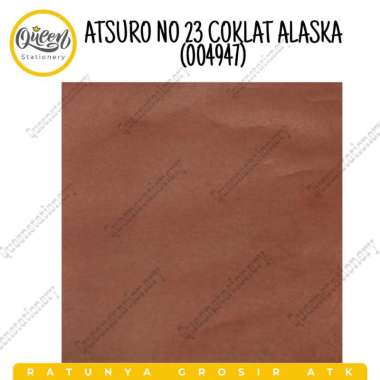 (1 PCS) KERTAS ATSURO ALASKA / KERTAS WARNA / KERTAS ASTURO / KERTAS WARNA POLOS COKLAT | 004947
