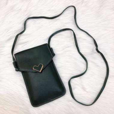 TAS HP TRANSPARAN WANITA LAYAR SENTUH TOUCHSCREEN TAS SELEMPANG HP HANDPHONE POUCH BAG MOTIF LOVE GR