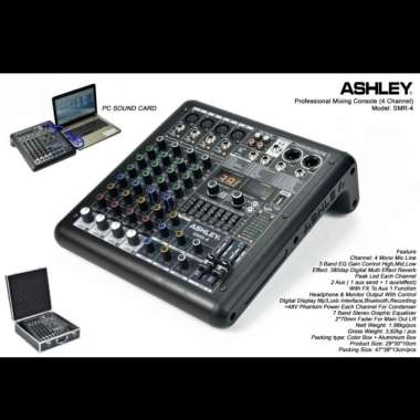 Mixer 4ch ASHLEY SMR4 / SMR 4 / SMR-4 free hardcase original
