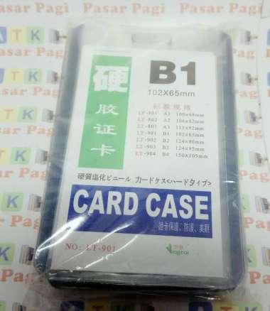 plastik id card / card case B1 tebal potrait