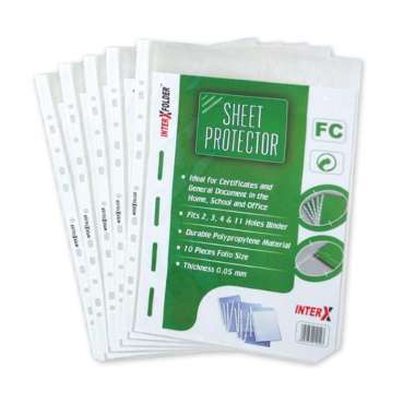 PP pocket F4 / sheet proctector F4 Inter X