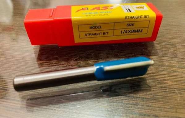 Mata profil straight bit ast 1per4x8mm lubang kayu kaca lurus