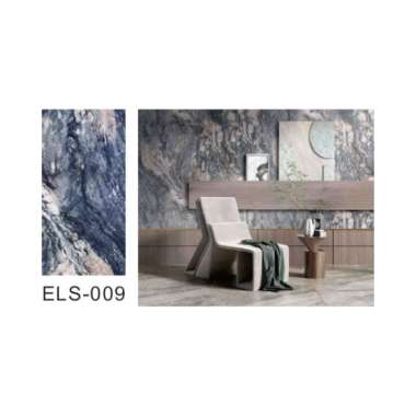 ONE-C427 Stiker Lantai Vynil Marble (30 x 30 cm) &amp; (30 x 60 cm) / Vinil Lantai Marbel Granit / STiker Lemari Cabinet Marbel NAVY 30X30-ELS009