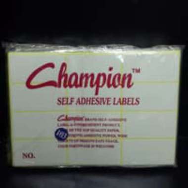 Label Harga Champion No.103