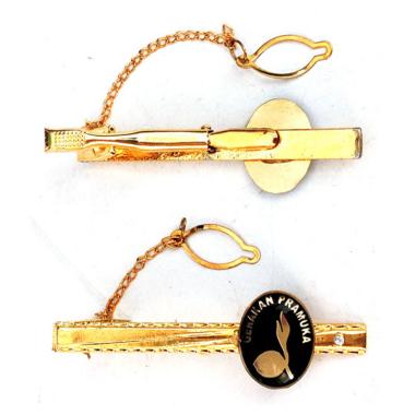 Mulyocreative Tieclip Logo Tunas Kelapa Gerakan Pramuka [2 pcs] EMAS