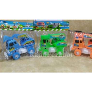 Truk Mini Beko Tanah-truk mini mainan-diecast truk beko