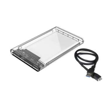 Casing HDD Transparant Sata Usb3.0 - Case Harddisk Cassing Hardisk 2.5
