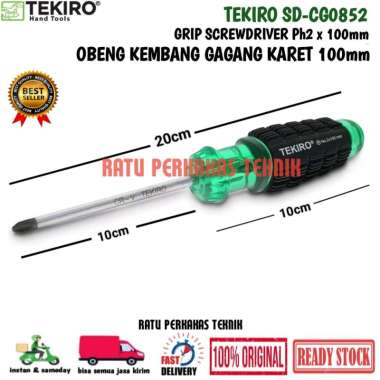 OBENG PLUS TEKIRO 100MM X PH2 SD-CG0852 / OBENG KEMBANG TEKIRO ORIGINAL