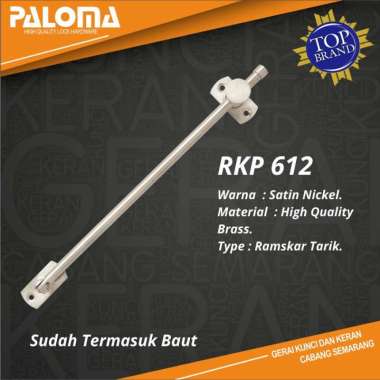 PALOMA RKP 612 SN PIPA Ramskar | Lamskar Penahan Jendela