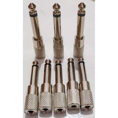 ADAPTER JACK 3.5 FEMALE MONO TO JACK 6.5 MALE MONO GITAR JACK