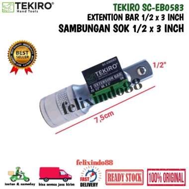 SAMBUNGAN KUNCI SOK 1/2 inch x 3 " GAGANG SOCK SHOCK EXTENTION TEKIRO