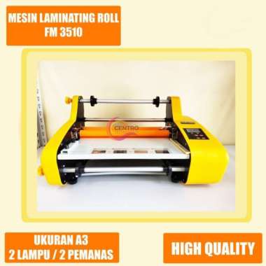 Mesin Laminating / Laminator Roll Dua Sisi Ukuran A3 FM 3510 ORIGINAL 100 % Multicolor