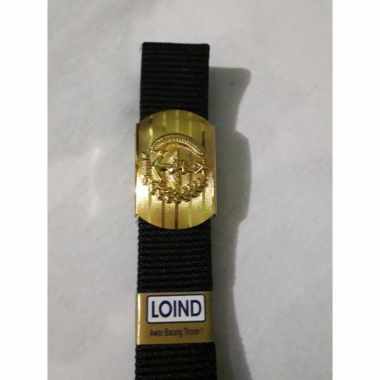 Sabuk Loind TNI motif garis / Sabuk TNI / Ikat pinggang TNI