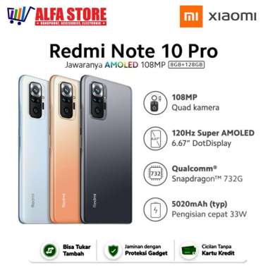 XIAOMI REDMI NOTE 10 PRO RAM 6/128GB GARANSI RESMI