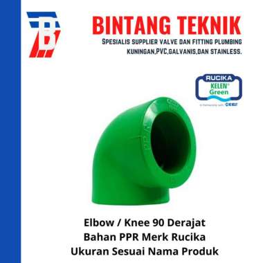 Elbow / Knee PPR 3/4" inch (25 mm) Rucika 90 Derajat PPR