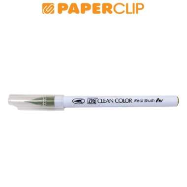 Paint Brush Zig Kuretake Clean Color Real Brush Rb6000At043 Olivegreen Multicolor