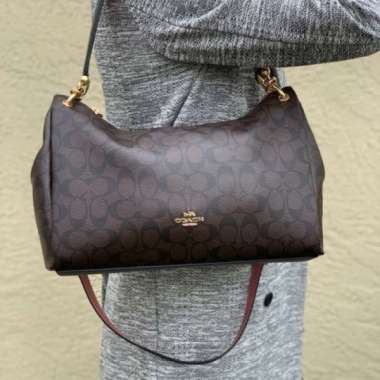coach mia shoulder bag black