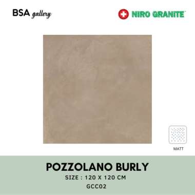 NIRO GRANITE 120X120 POZZOLANO BURLY / GRANIT BESAR LANTAI DINDING