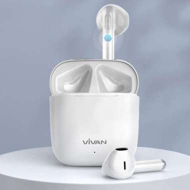 Headset Bluetooth Vivan Liberty T220 Wireless TWS Earbuds Putih