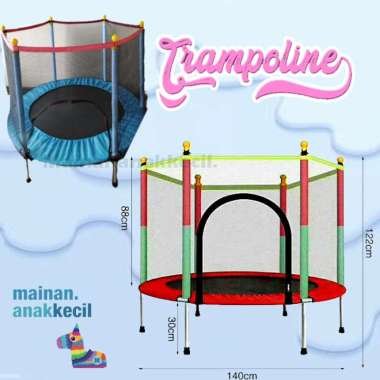 TRAMPOLINE ANAK DAN DEWASA 140 CM/FUN AND SPORTS TRAMPOLINE