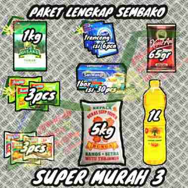 PAKET SEMBAKO BERMERK LENGKAP SUPER MURAH 3