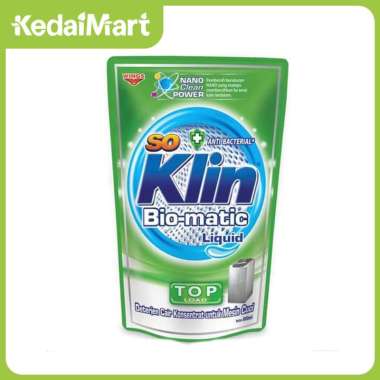 Promo Harga So Klin Biomatic Liquid Detergent Top Load 1600 ml - Blibli