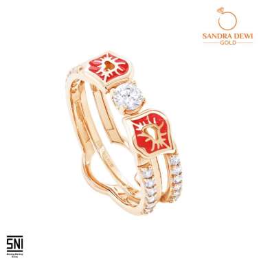Cincin Betty Boop Sandra Dewi Gold XO-Love Series 18K RI210640 16