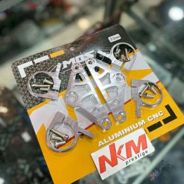 BREKET PANGKON DUDUKAN LAMPU DEPAN ALUMUNIUM CNC AS 33 AS 31