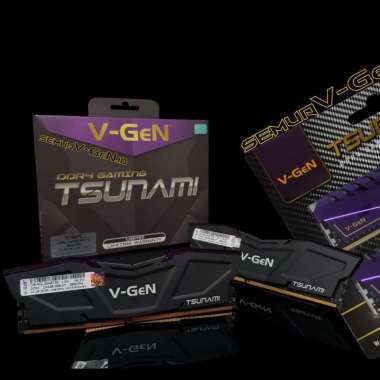 DDR4 8GB (4GBx2) 3200MHz V-GeN Tsunami D4S4GL32A8TS - RAM GAMING Tsunami R UNGU