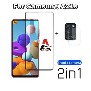 TEMPERED GLASS SAMSUNG A21S + CAMERA PROTECTOR SAMSUNG A21S (2 IN 1)