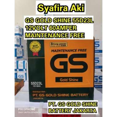 Aki Mobil GS MF 55D23L 12V 60AMPER