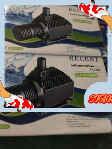 aquarium kolam ikan submersible pump pompa celup recent aa wp 6800