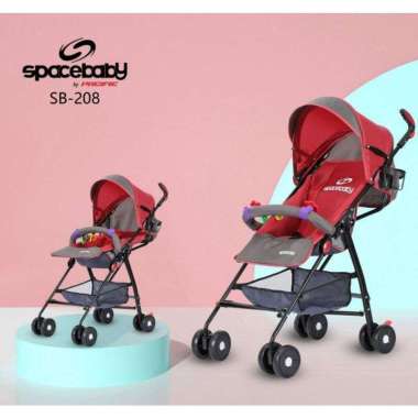 [TERMURAH BAMS✨] FREE BUBBLEWRAP STROLLER SPACE BABY SB 208 KERETA DORONG ANAK BUGGY SPACEBABY SB208