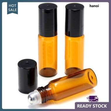 []10Pcs 5ml / 10ml Botol Kaca Roll On untuk Parfum Essential Oil FREE ONGKIR